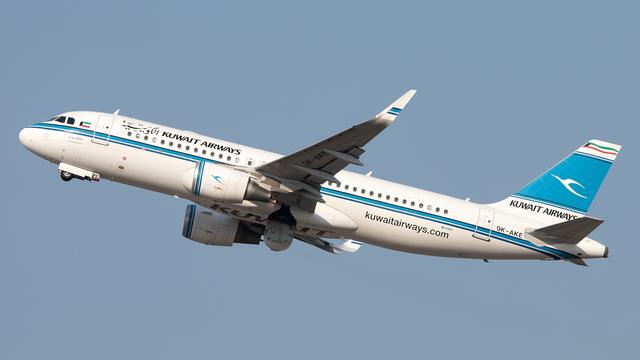 9K-AKE:Airbus A320-200:Kuwait Airways